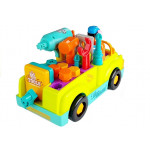 Auto na batérie - mechanik, so skrutkovačom - žlto-modré